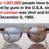 Yoko Ono Uses John Lennon's Bloody Glasses To Protest Gun Violence